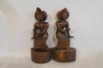 Beelden Indonesië Danseressen, Antiek en Kunst, Kunst | Beelden en Houtsnijwerken, Ophalen of Verzenden