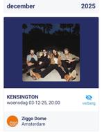 Concert Kensington 3 dec Ziggodome zitplaatsen best seat, Tickets en Kaartjes, Concerten | Pop, Twee personen, December