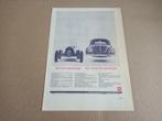 Reclame (uit oud tijdschrift) Volkswagen Kever (1966), Auto's, Gebruikt, Verzenden