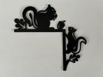 Metalen eekhoorn deurdeco, Ophalen of Verzenden, Nieuw
