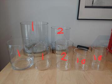 Set windlichten perfect voor groot diner,evenement, bruiloft beschikbaar voor biedingen