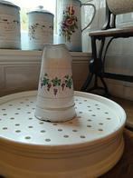 Emaille kannetje met paars groen druiven decor, Ophalen of Verzenden, Rond