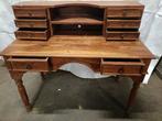 Teakhouten Bureau met Lades, Huis en Inrichting, Bureaus, Ophalen, Gebruikt, Bureau