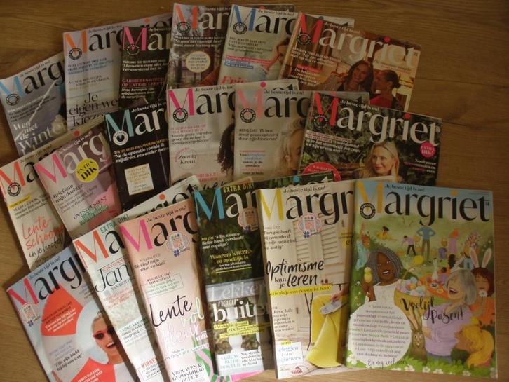 1348 -LEESBLADEN voor een SPOTPRIJS – 18 x MARGRIET - 2024, Boeken, Tijdschriften en Kranten, Muziek, Film of Tv, Ophalen