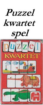 Puzzel kwartet ( jumbo ), Verzamelen, Ophalen of Verzenden, Zo goed als nieuw, Kwartet(ten)