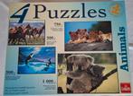4x puzzel van dieren (2x500, 1x750 en 1x1000 stukjes), Ophalen of Verzenden, 500 t/m 1500 stukjes, Zo goed als nieuw, Legpuzzel