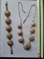 Mooie set armband / ketting., Ophalen of Verzenden, Gebruikt, Zilver, Overige materialen