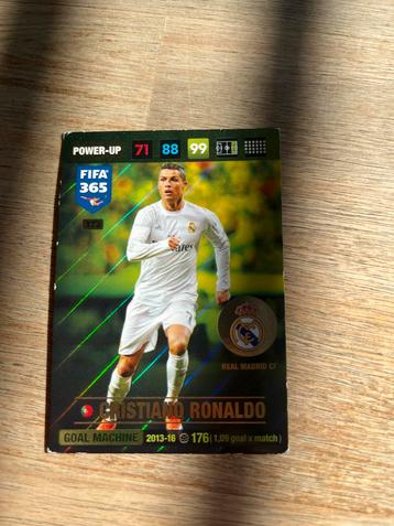 Panini Voetbalkaartje Christiano Ronaldo beschikbaar voor biedingen