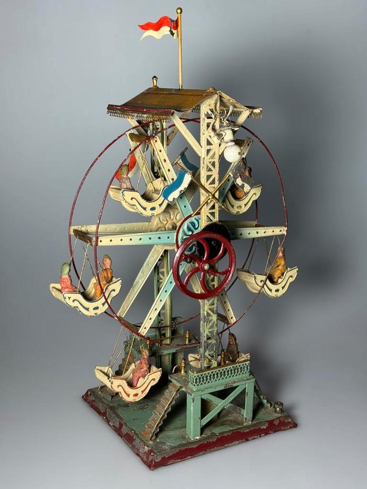 Prachtig groot reuzenrad Doll voor stoommachine etc., Antiek en Kunst, Antiek | Speelgoed, Ophalen of Verzenden