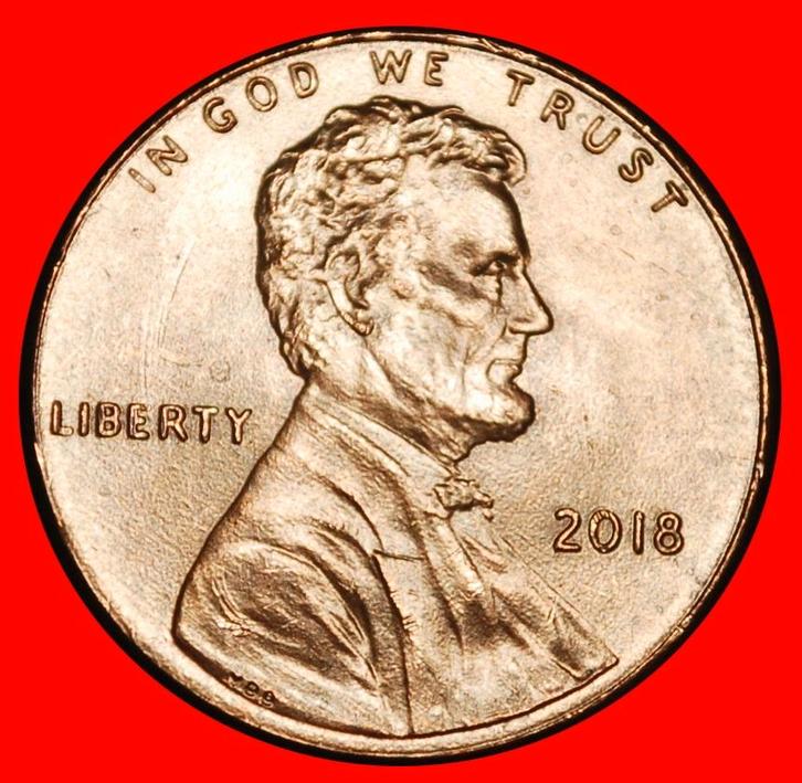 Ⰿ SHIELD (2010-2025): USA 1 CENT 2018 LINCOLN 1809-1865 UNC!, Postzegels en Munten, Munten | Amerika, Losse munt, Noord-Amerika