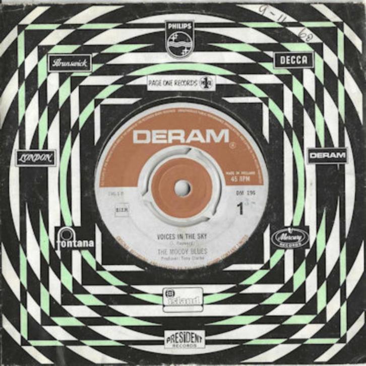 The MOODY BLUES  1968   SUPERMOOI !!! M1230, Cd's en Dvd's, Vinyl Singles, Single, 7 inch, Ophalen of Verzenden