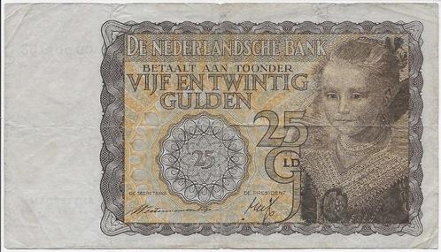 25 gulden 1940 'Prinsesje' Fine / Fraai, Postzegels en Munten, Bankbiljetten | Nederland, Los biljet, 25 gulden, Ophalen of Verzenden