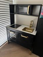 Ikea keuken zwart met goud, Kinderen en Baby's, Speelgoed | Speelkeukens, Ophalen, Zo goed als nieuw, Hout, Speelkeuken