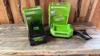 Greenworks Accu Takkenzaag 60V - Accuset 4Ah, Greenworks, Greenworks, Accu, Ophalen of Verzenden