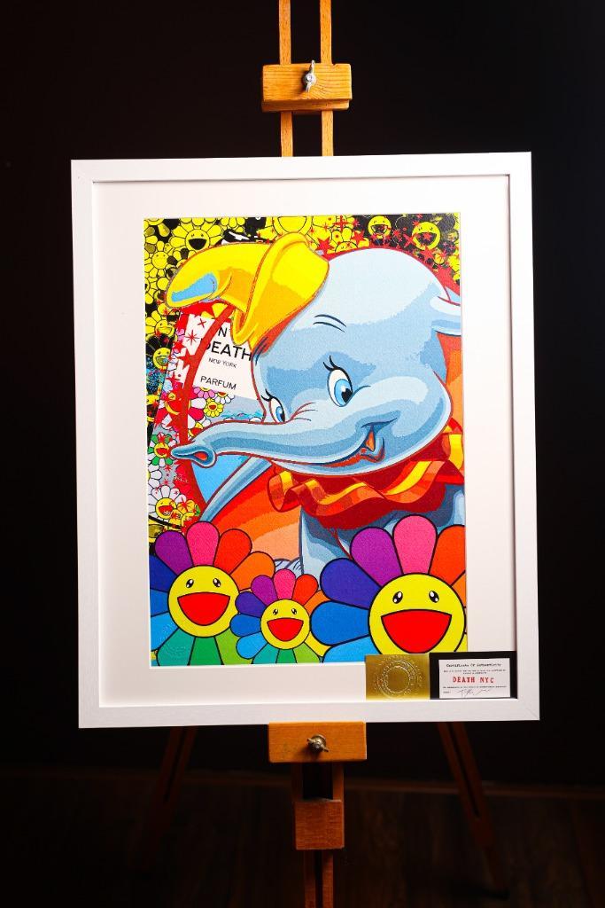 exclusief kunstwerk van Death NYC (Murakami x Dumbo), Antiek en Kunst, Kunst | Litho's en Zeefdrukken, Ophalen of Verzenden
