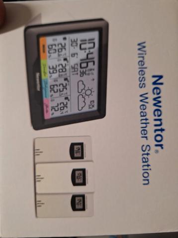Newentor Draadloos Weerstation met 3 Sensoren - Nieuw beschikbaar voor biedingen