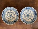 2 handbeschilderde Delfts Blauwe borden, Antiek en Kunst, Antiek | Porselein, Ophalen