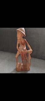 Zeldzame Vintage Balinese Visser – Handgesneden jaren 50-80, Antiek en Kunst, Ophalen of Verzenden