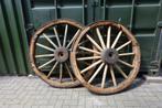 Wagenwiel, karrewielen, wagenwielen, set van twee, ø120 cm., Ophalen
