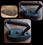 【★★★✩✩】Antiek Strijkijzer║gemrkt "☆", ' 7"║vintage/broccante, Ophalen of Verzenden