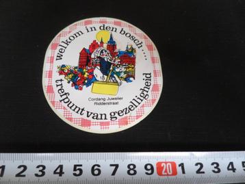 sticker Welkom in den Bosch Cordang Juwelier Ridderstraat  beschikbaar voor biedingen