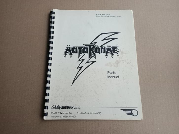 Parts Manual: Motordome Bally (1986) Flipperkast, Verzamelen, Automaten | Flipperkasten, Gebruikt, Bally, Verzenden