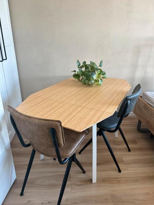 Uitschuifbare eettafel (of bureau), Huis en Inrichting, Tafels | Eettafels, Zo goed als nieuw, 50 tot 100 cm, 100 tot 150 cm, Vier personen