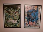 2 MARVEL lijsten - De hulk - Batman - 52x72cm, Minder dan 50 cm, Ophalen of Verzenden, Zo goed als nieuw, Schilderij