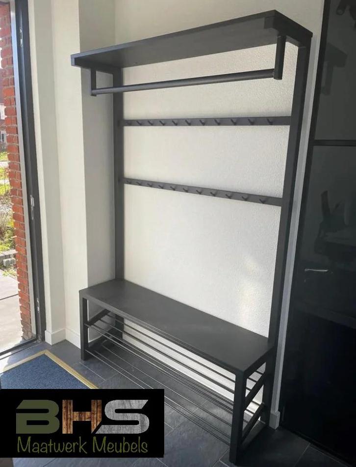 Kapstok Urk 3.0 - volledig op maat leverbaar! #eiken #staal, Huis en Inrichting, Woonaccessoires | Kapstokken, Nieuw, Staande kapstok