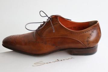 Pracht Santoni lace-ups in superstaat in maat 6 F = maat 40 beschikbaar voor biedingen