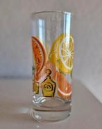 Glas met Fruit en Drank opdrukken, Verzamelen, Glas en Borrelglaasjes, Ophalen of Verzenden, Zo goed als nieuw