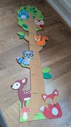 Groeimeter bosdieren 80-155cm, Ophalen of Verzenden, Zo goed als nieuw, Wanddecoratie