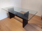 Glazen eettafel afhalen, Huis en Inrichting, Tafels | Eettafels, Ophalen, Gebruikt, 50 tot 100 cm, Vijf personen of meer