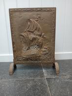 Antiek Haardscherm met Schepen, Antiek en Kunst, Antiek | Koper en Brons, Ophalen
