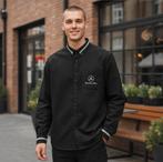 ✨️MERCEDES-BENZ Blouse Zwart Maat L - Met BUNDELKORTING‼️✨️, Kleding | Heren, Overhemden, Zwart, Ophalen of Verzenden, Zo goed als nieuw