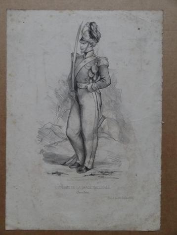 Uniforme de la Garde Nationale, Cavalerie, 20 oktober 1851 beschikbaar voor biedingen
