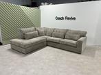 GRATIS LEVERING Z.G.A.N ribstof hoekbank 280x250 Gereinigd, Huis en Inrichting, Banken | Bankstellen, 250 tot 300 cm, Ophalen of Verzenden