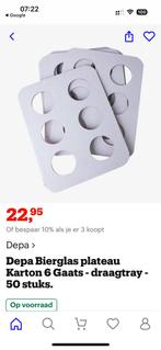 Draagtray voor 6 glazen 100 st voor 10 euro, Ophalen of Verzenden, Zo goed als nieuw, Versiering