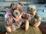 2 antieke Steiff beertjes, Verzamelen, Beren en Cherished Teddies, Ophalen of Verzenden, Zo goed als nieuw, Stoffen beer, Steiff