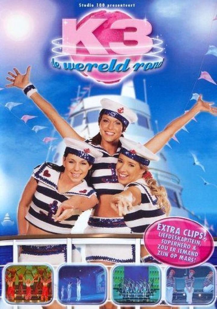 K3 - De Wereld Rond DVD  Muzikale Avonturenfilm, Cd's en Dvd's, Dvd's | Kinderen en Jeugd, Nieuw in verpakking, Tv fictie, Avontuur