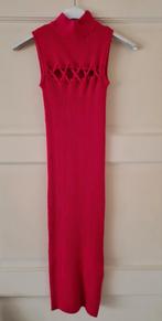 Prachtige bodycon knalroze fuchsia Gebreide jurk mt 36/38, Galajurk, Nieuw, Ophalen of Verzenden, Roze