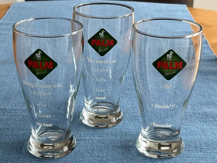 Palm Glazen Verzameling - Diverse Uitvoeringen, Verzamelen, Biermerken, Gebruikt, Glas of Glazen, Palm, Ophalen