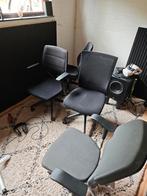 Diverse verstelbare bureaustoelen, Huis en Inrichting, Bureaustoelen, Ophalen, Gebruikt, Zwart, Bureaustoel