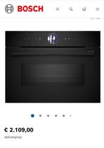 Bosch oven met magnetron 8-serie, telescoopgeleiders,, Witgoed en Apparatuur, Ovens, 45 tot 60 cm, 60 cm of meer, Nieuw, Ophalen of Verzenden