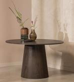 Ronde eetkamertafel Woood 120cm, Huis en Inrichting, Ophalen, Rond, Zo goed als nieuw, Vijf personen of meer