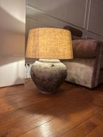 Grote kruik lamp beige kap, Ophalen of Verzenden, Zo goed als nieuw, Stof, 50 tot 75 cm