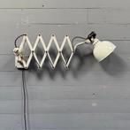 Oude lichtgrijze Rademacher schaarlamp wandlamp emaille, Huis en Inrichting, Gebruikt, -, -, Ophalen of Verzenden