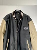 i628 Echt leren piloten-jas mt 52=L winterjas flight-jacket, Kleding | Heren, Maat 52/54 (L), Union River, Zwart, Ophalen of Verzenden