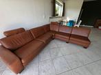 Hoekbank 290x260 leer bruinrood, Ophalen, Zo goed als nieuw, Leer