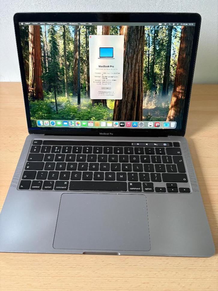MacBook Pro 2020 13 inch, Computers en Software, Apple Macbooks, Gebruikt, MacBook Pro, 13 inch, 3 tot 4 Ghz, 256 GB, 8 GB, Qwerty